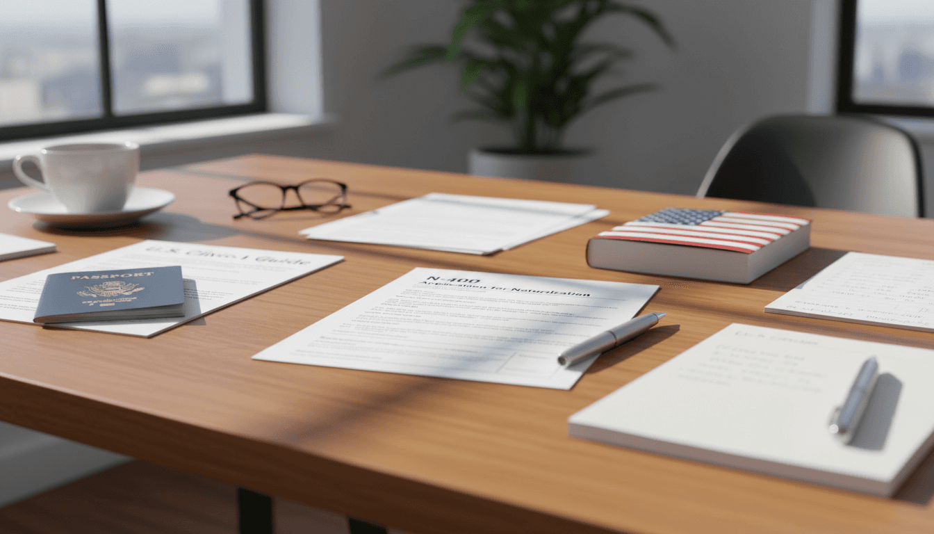 Citizenship application materials and preparation